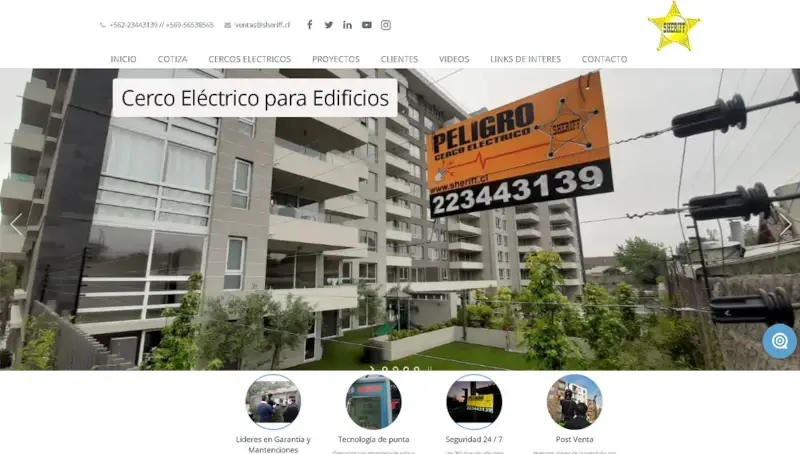 Sitio web / Cercos eléctricos.