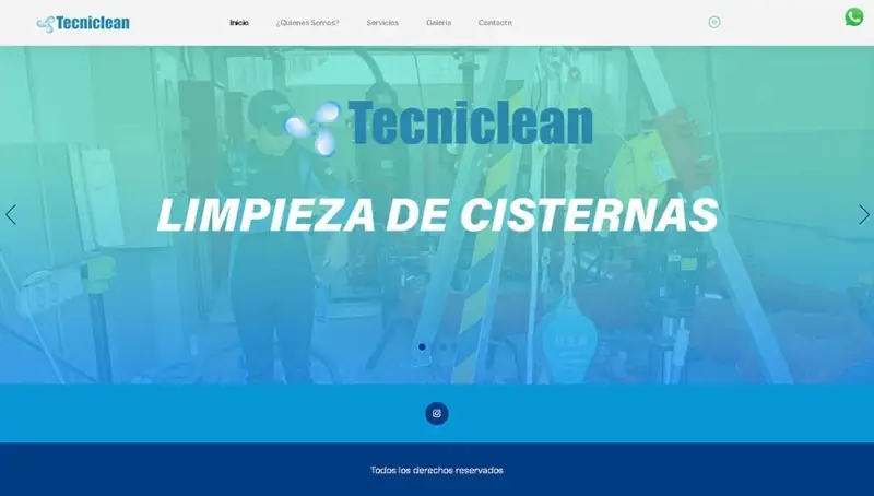 Sitio web / Soluciones integrales en mantenimiento y tratamiento de agua.